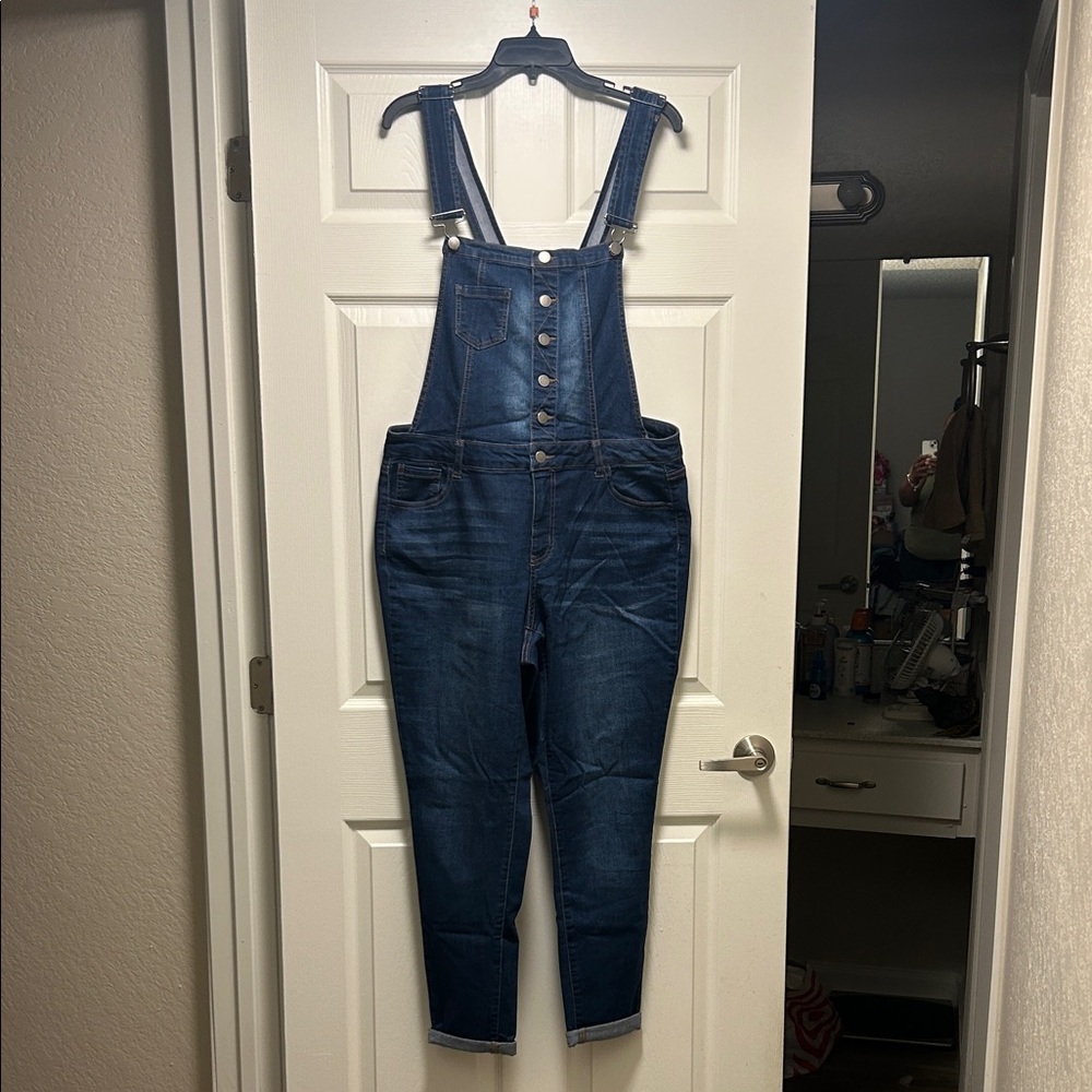 Fashion Nova Indigo Women Jeans Overalls